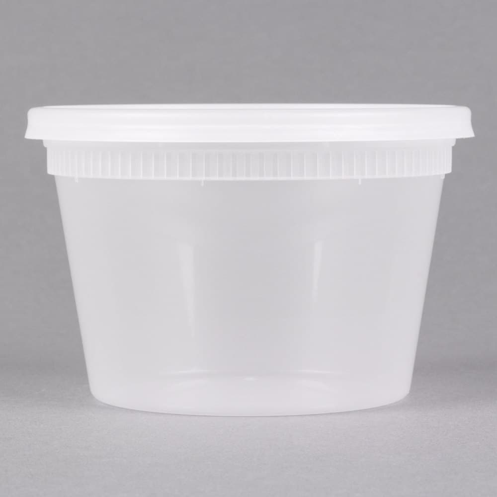 16 oz Round PP Deli Container with Lid - Image 3