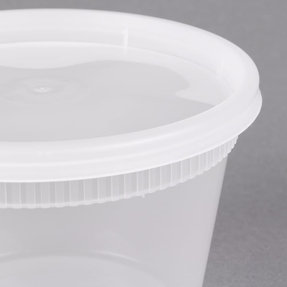 16 oz Round PP Deli Container with Lid - Image 7