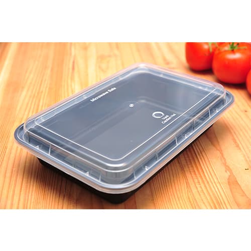 16 oz Rectangle PP Food Container Combo Kit - Image 2