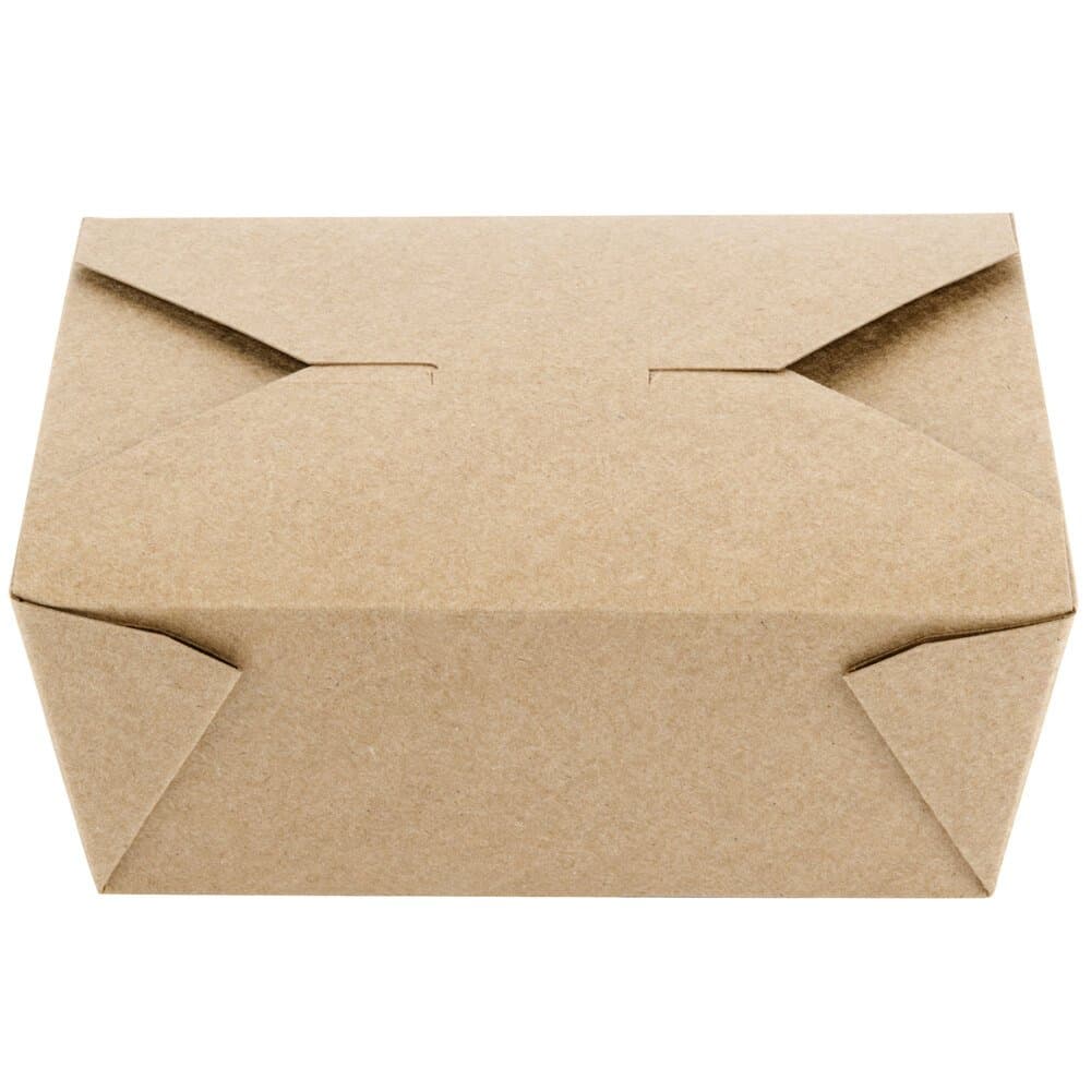 #8 Paper Folded Carton, Brown Kraft - Image 2