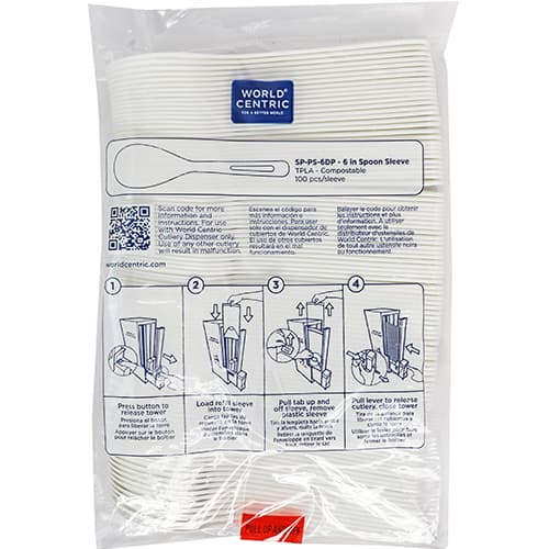 6" PLA Spoon Refill Sleeve - Image 2