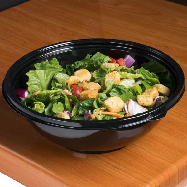 80 oz Round PET Bowl, Black - Image 2