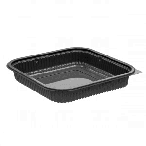 8.5" x 8.5" Square Polypropylene Tray, Black