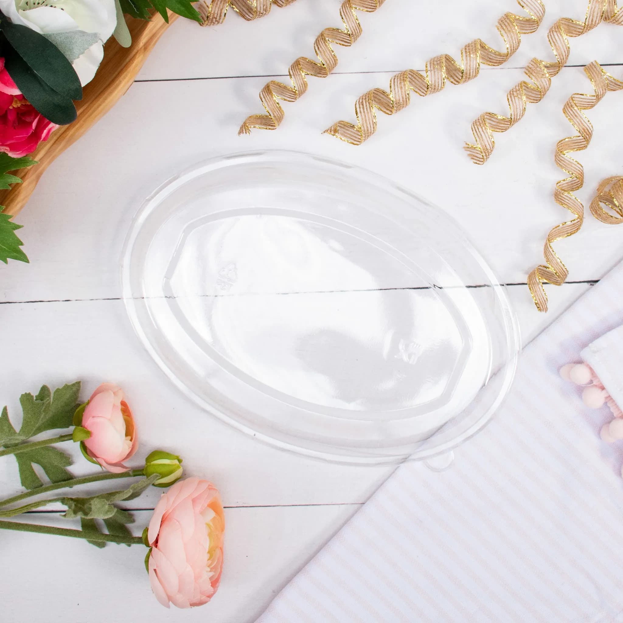 Clear PET Lid - fits 28 oz Burrito Bowls - Image 4