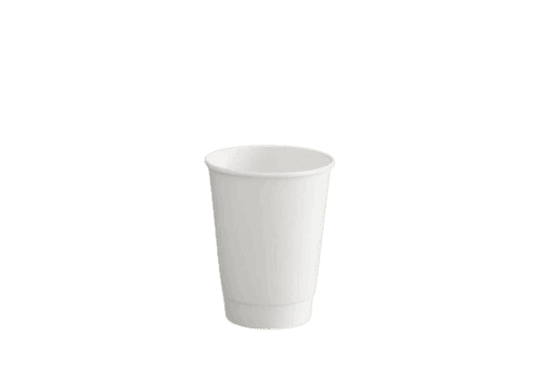16 oz PE Lined Double Wall Paper Hot Cup, White