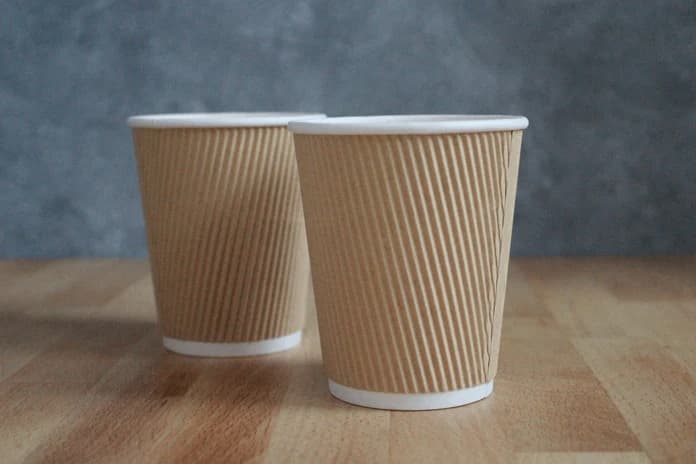 10 oz Rippled Wall Cup, Brown