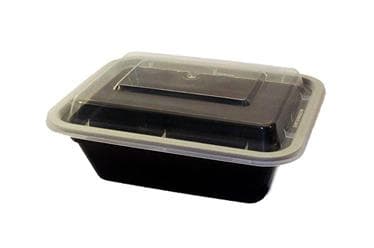 12 oz Rectangle PP Container Combo Kit - Image 2