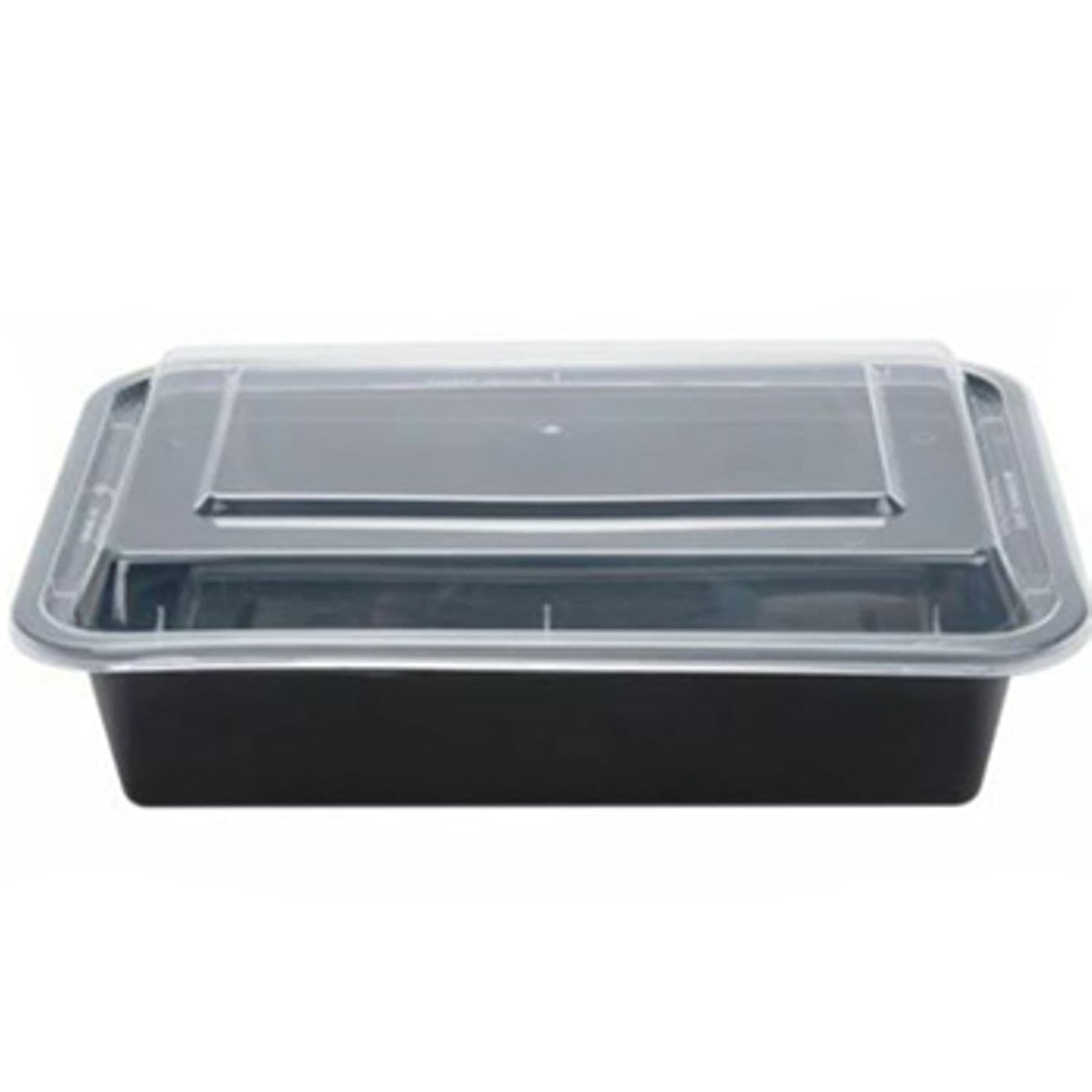 48 oz Rectangle PP Container Combo Kit - Image 2