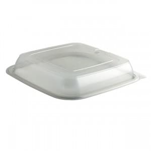 Clear Dome PP Lid - fits 32 oz Square PP Food Container