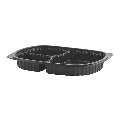 15 oz Rectangle PP Food Container, 3-Compartment - Image 2