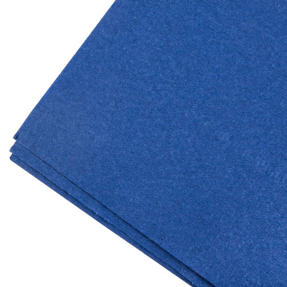 15" x 17" 2-Ply Navy Blue Dinner Napkin (7.5" x 4.25" Folded) - Image 6
