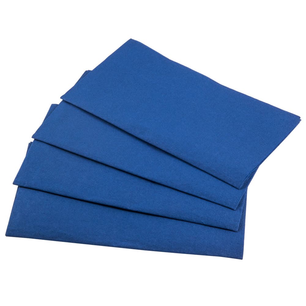 15" x 17" 2-Ply Navy Blue Dinner Napkin (7.5" x 4.25" Folded) - Image 7