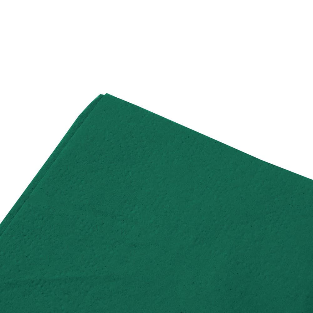 15" x 17" 2-Ply Hunter Green Dinner Napkin (7.5" x 4.25" Folded) - Image 4