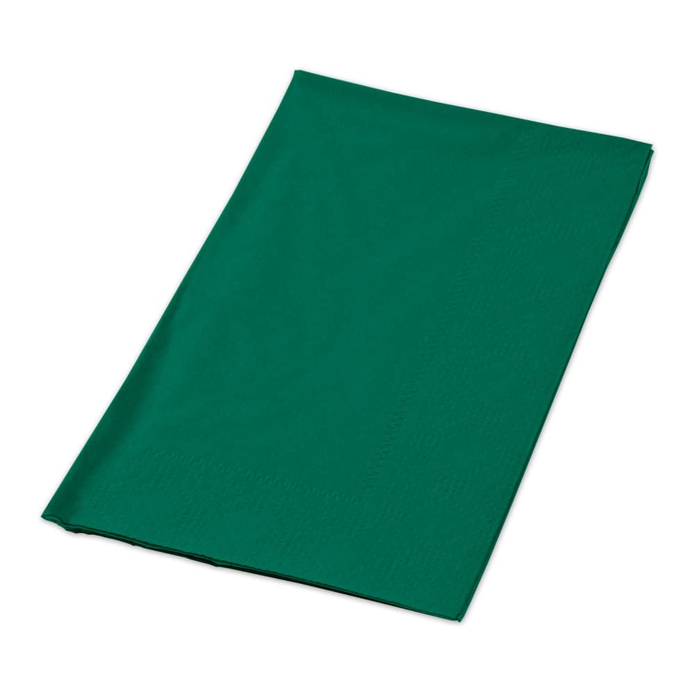 15" x 17" 2-Ply Hunter Green Dinner Napkin (7.5" x 4.25" Folded) - Image 5