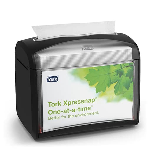 Tork Black Tabletop Napkin Dispenser