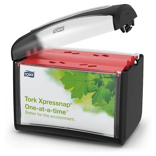 Tork Black Tabletop Napkin Dispenser - Image 3