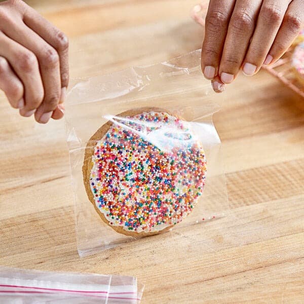 5" x 5" x 1" Clear Resealable PP Bag - Image 3