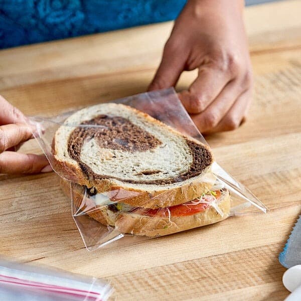 6" x 6" x 1" Clear Resealable PP Bag - Image 2