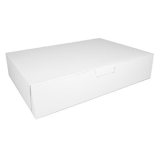 19" x 14" x 4" White Non-Window Bakery Box - Image 2