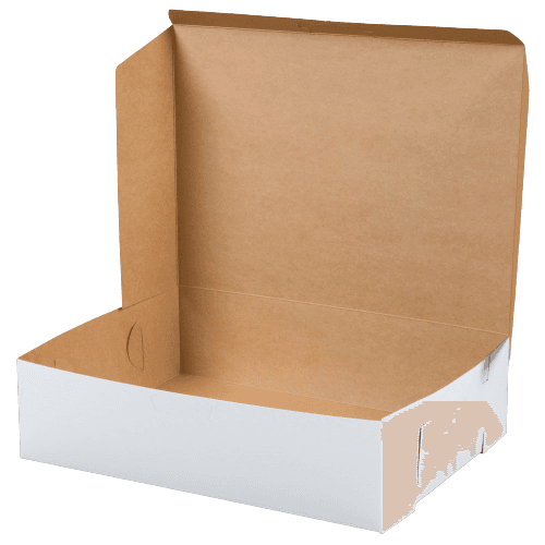 19" x 14" x 5" White Non-Window Bakery Box - Image 3
