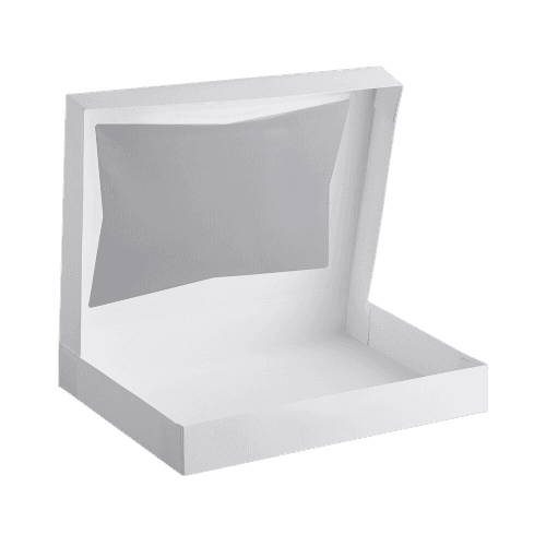 16" x 12" x 2.25" White Window Bakery Box - Image 3