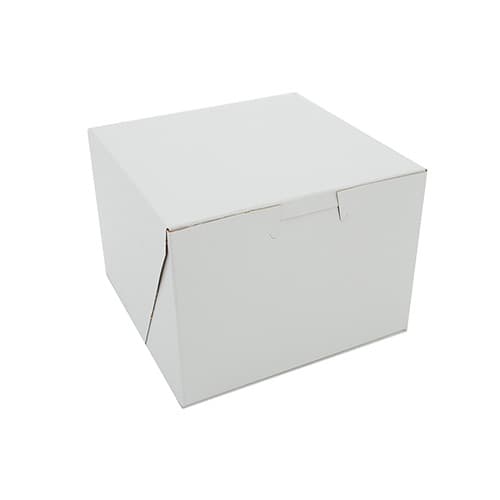 5.5" x 5.5" x 4" White Non-Window Bakery Box - Image 2
