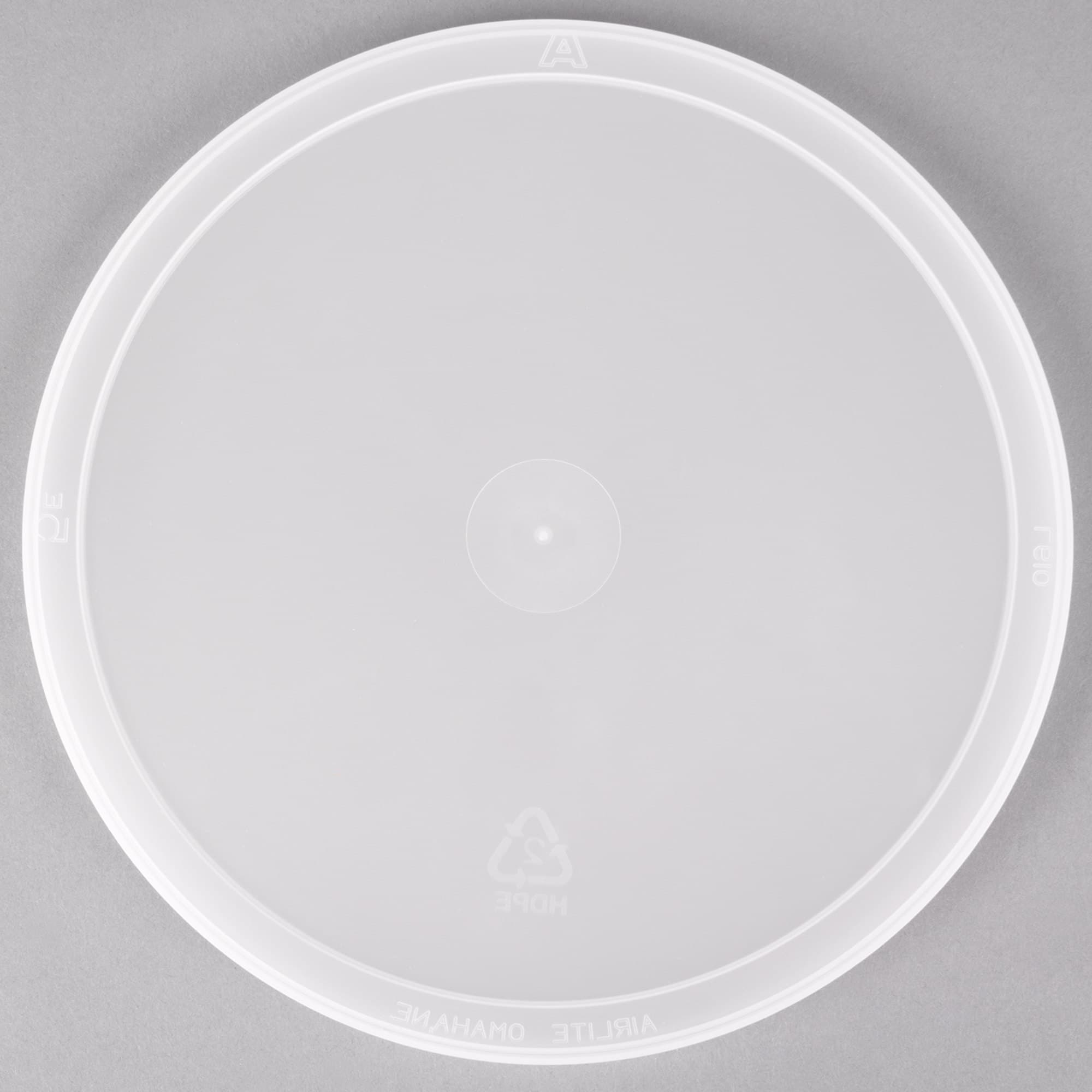 Round PP Lid - fits 64 oz Round Polypropylene Deli Container