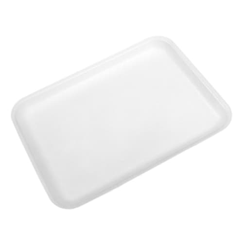 Dyne-A-Pak #20S White Foam Meat Tray 8 1/2" x 6 1/2" x 5/8"