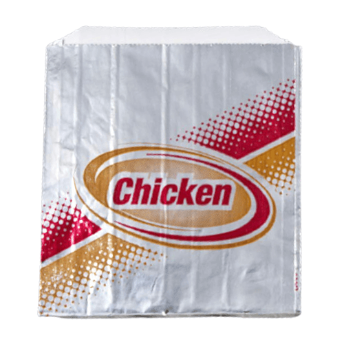 Brown Paper Goods Printed Chicken Foil Bag