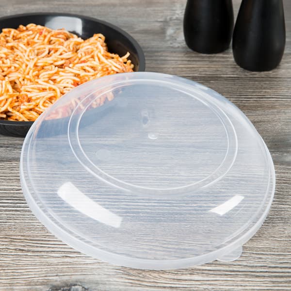 Fineline HC0909.L ReForm 9" Clear High Dome Plastic Catering Bowl Lid