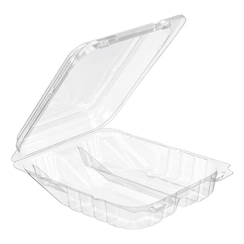 Inline SureLock Clear Hinged Plastic Cookie Container