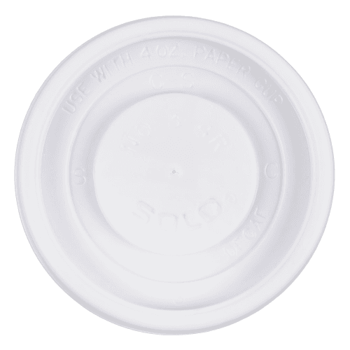Solo VL34R-0007 4 oz. White Plastic Vented Lid