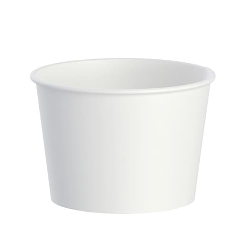 Solo 12 oz DSP Paper Food Container - White