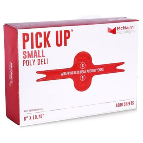 Pick Up High Density Small Poly Deli Sheet 8" x 10.75"