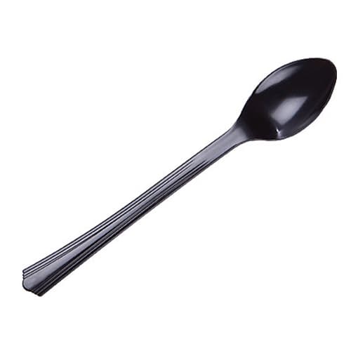 WNA Comet APTSPBL Petites® 4 1/5" Black Tasting Spoon