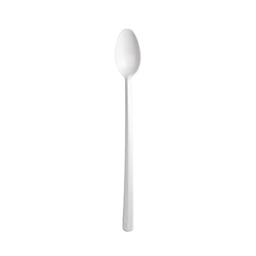Dart Bonus® SO8BW 8" White Plastic Soda / Milkshake Spoon