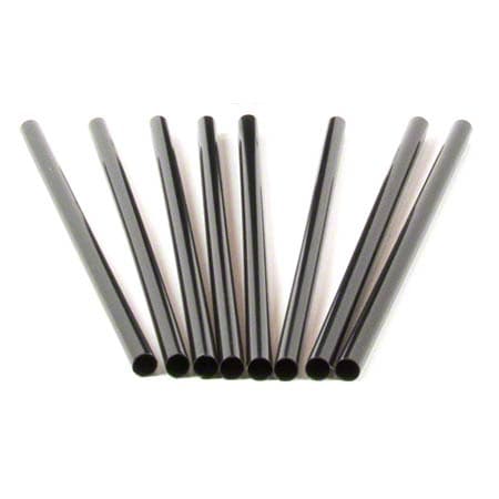 Cell-O-Core 5.75" Giant Black Unwrapped Plastic Straw