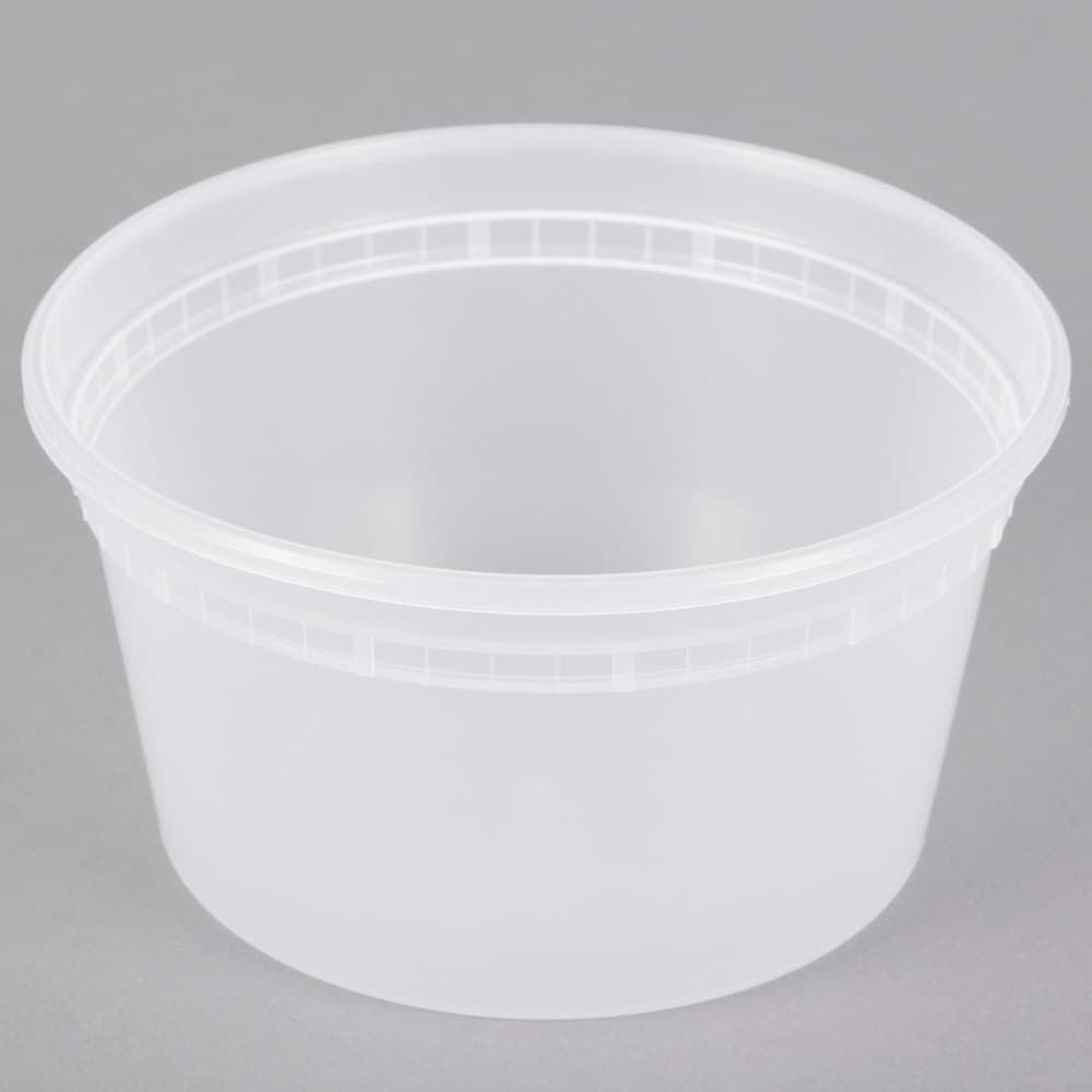 12 oz. Translucent Round Hi-Heat Microwavable Deli Container