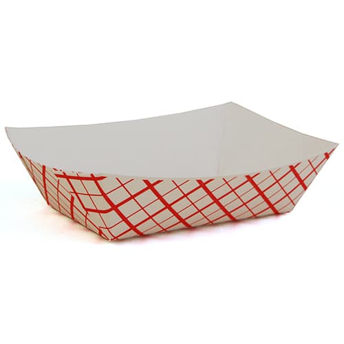 Specialty Quality Packaging #50 8oz. Red Check Food Tray