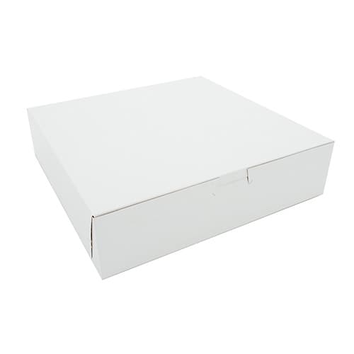 Southern Champion 10" x 10" x 2 1/2" White Non-Window Bakery Box