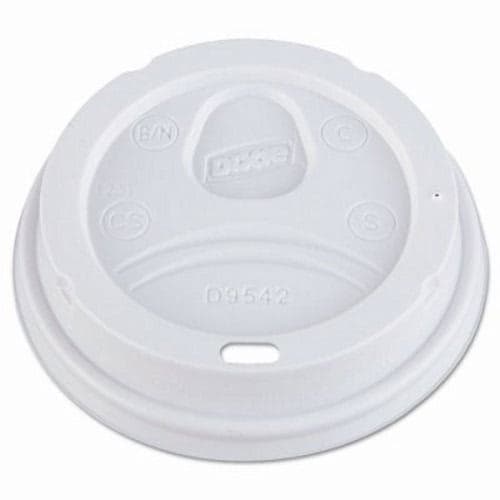 Dixie® Large White Dome Plastic Hot Cup Lids