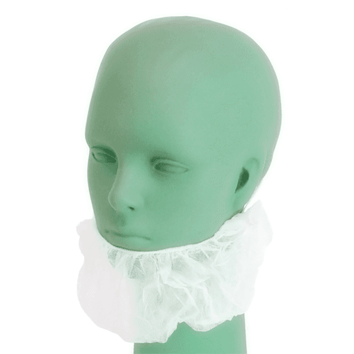 White Disposable Polypropylene Beard Net / Cover