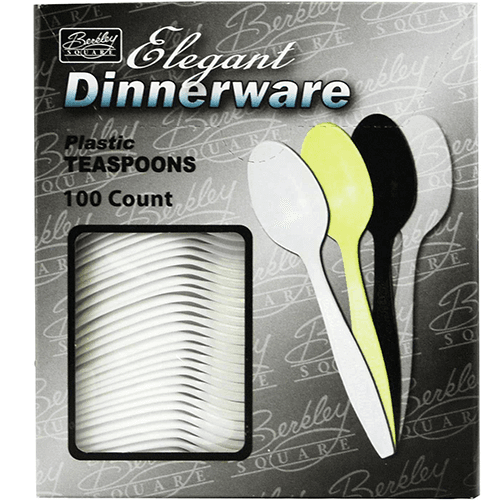Berk Heavy Weight White Boxed Polystyrene Bulk Teaspoon