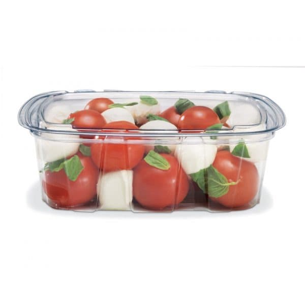 Placon Crystal Seal® 24 oz Clear Tamper-Evident Hinged Deli Base