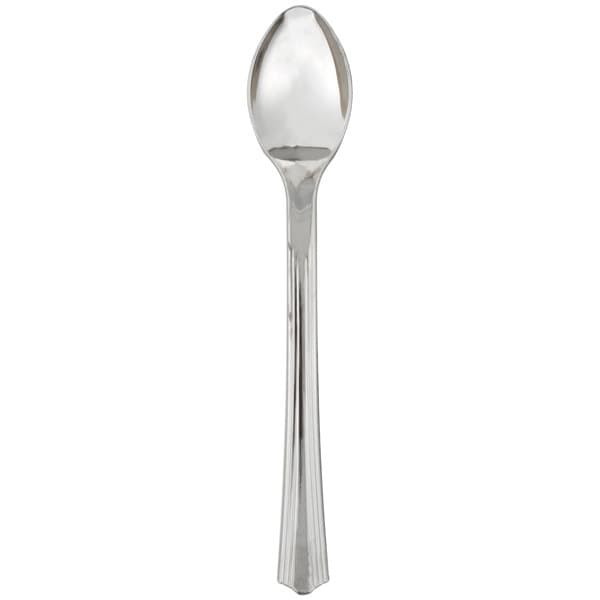 WNA Comet RFPSP4 Petites 4 1/4" Stainless Steel Look Heavy Weight Plastic Tasting Spoon