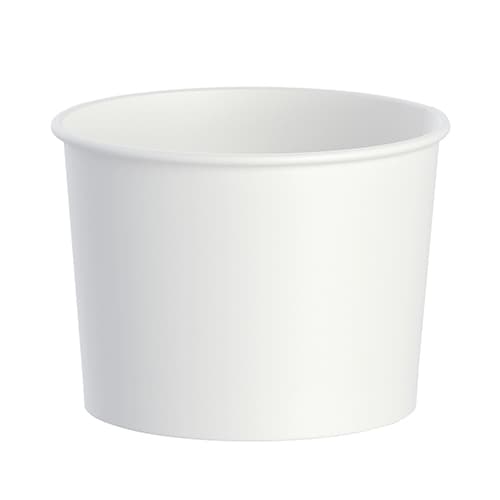 Solo 16 oz DSP Paper Food Container - White
