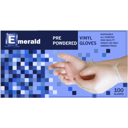Emerald Small Shannon Vinyl Latex Free Powdered Glove