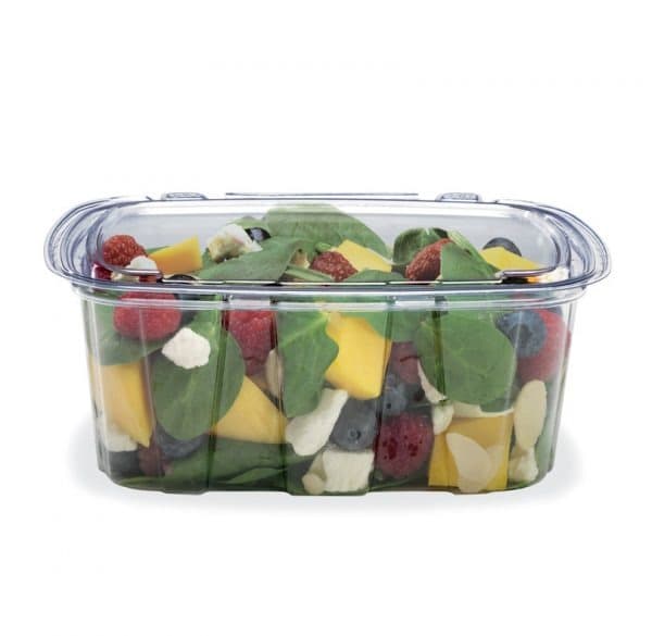 Placon Crystal Seal® 32 oz Clear Tamper-Evident Hinged Deli Base