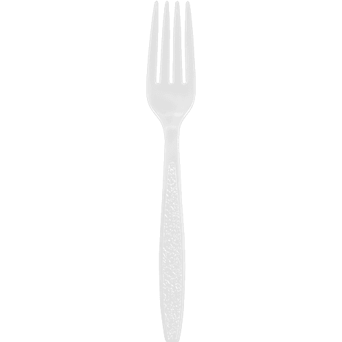 Berk White Heavy Weight Plastic Fork
