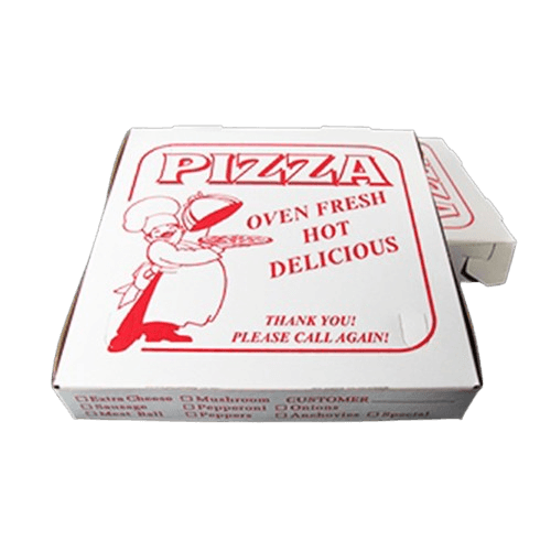 9" x 9" x 1.5" Clay Coated Pizza Box